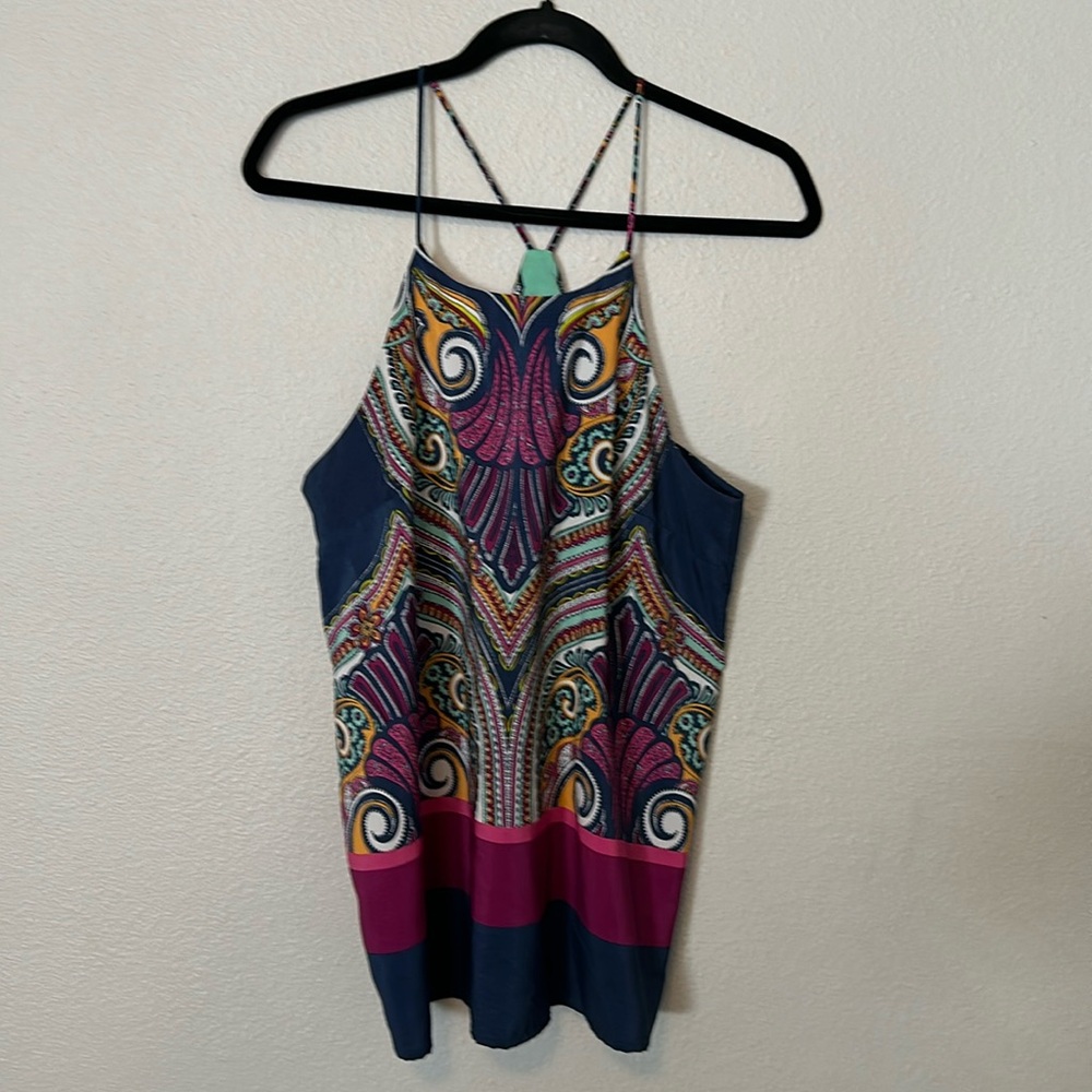 Renee C. Multicolor Patterned Tank Top